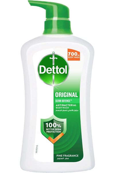 Dettol جل الاستحمام وغسول الجسم الأصلي برائحة الصنوبر لحماية فعالة من الجراثيم والنظافة الشخصية