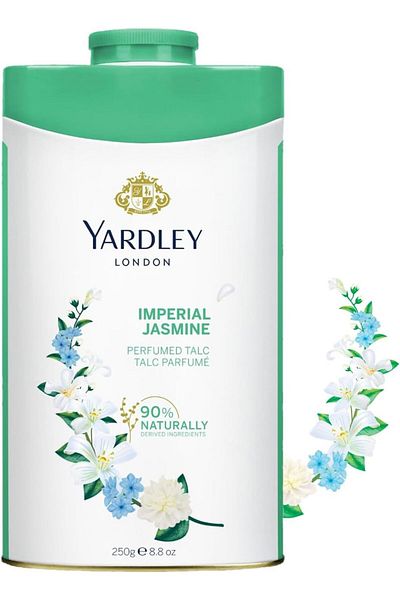 YARDLEY London Jasmine Perfumed Talcum Body Powder, Sweet And Bold Jasmine Scent - 250 Gm