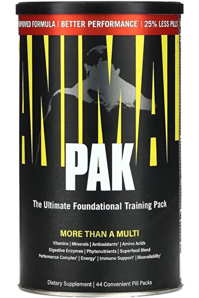 Universal Nutrition Animal Pak - مجموعة التدريب الأساسية النهائية (44 عبوة حبة)