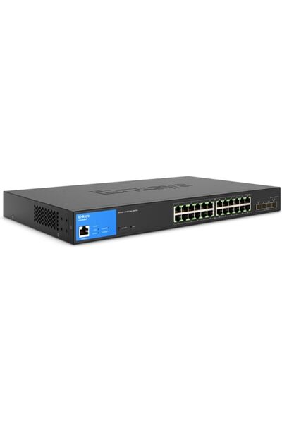 Linksys مفتاح 24 PTOS قابل للإدارة PoE+ GE 4 10G SFP+410W(LGS328MPC)