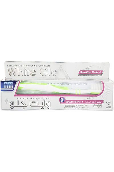 White Glo Sensitive Forte + Whitening Toothpaste, 100 ml