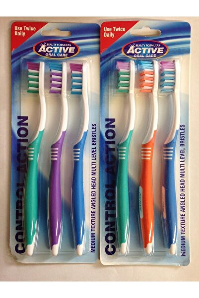 Active Control Action Toothbrushes 3 Pack