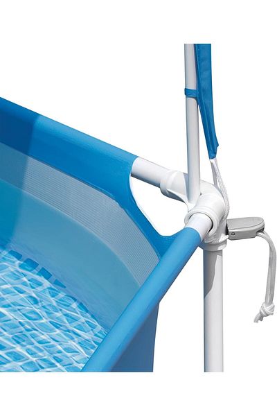 Intex 28209EP Canopy Metal Frame Above Ground Swimming Pool: 6ft x 15in – Built-in Canopy Sprayer