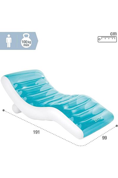 Intex - Luxury Ghost Inflatable Lounger 74" x 39"