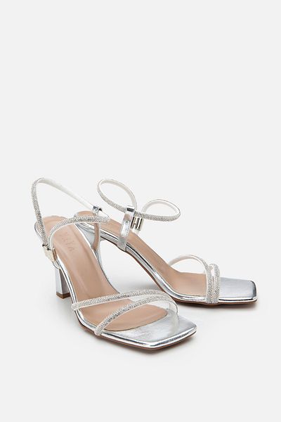 Yaya by Hotiç Lame Damen Sandalen 01SAY 308220 A210