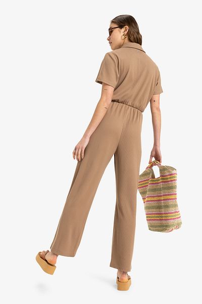 Roxy Jumpsuit für Damen – 95 % recyceltes Polyester und 5 % elastisches Mischgewebe