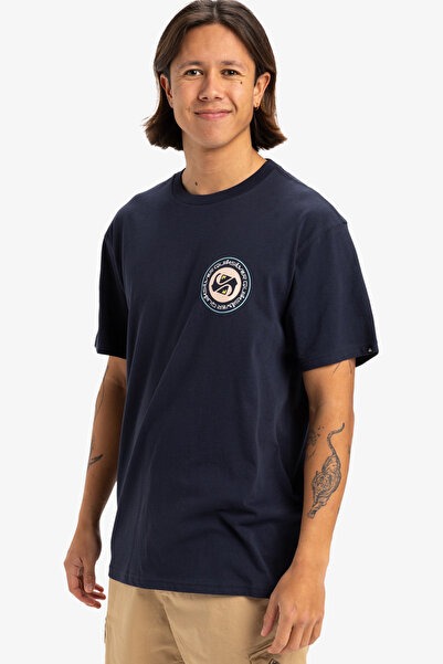 Quiksilver Ανδρικό μπλουζάκι με κοντό μανίκι. Φιγούρες περιλαμβάνονται:, Συλλογή: Συλλογή Sportsline, Fabri