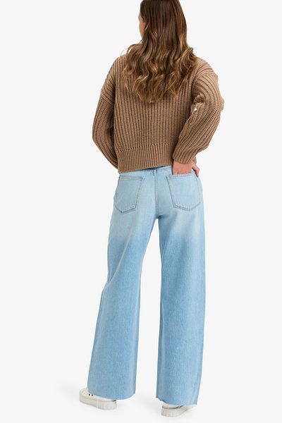 Roxy Jeanshose für Damen – 80 % Baumwolle, 20 % recycelte Baumwollmischung, Waist-Length-Hose