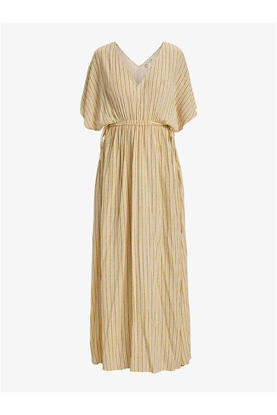 Roxy Maxi Dress for Women. Features Include:, Fabric: Crinkle Viscose Fabric [130 G/M2], Fit: