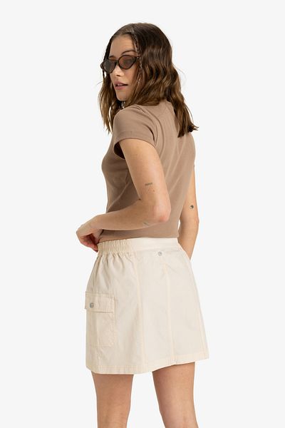 Roxy Μίνι Φούστα Γυναικεία - Ποπλίνα Elastane Blend Fabric με Παιδιά