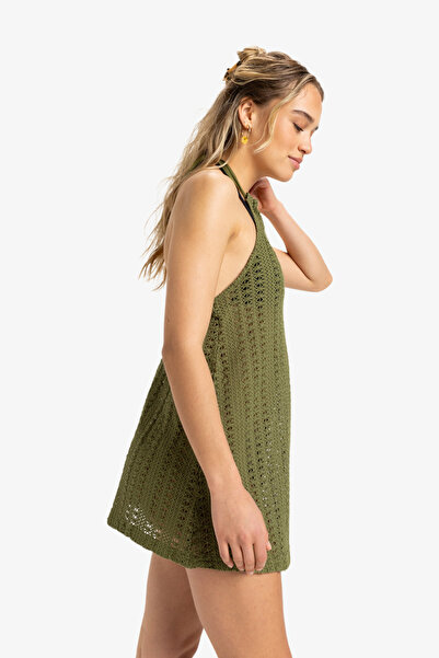 Roxy Plážové šaty pro ženy - Algodon háčkovaný textil [175 G/M2], střih