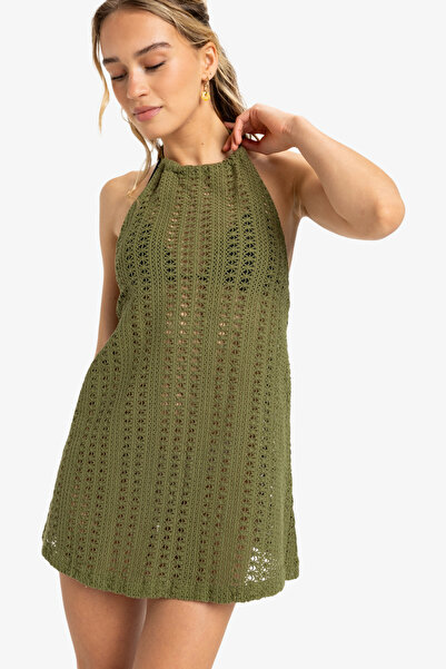 Roxy Plážové šaty pro ženy - Algodon háčkovaný textil [175 G/M2], střih