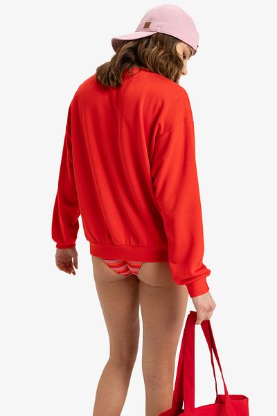 Roxy ERJFT04808-RNN0 – POPPY ROTES Sweatshirt