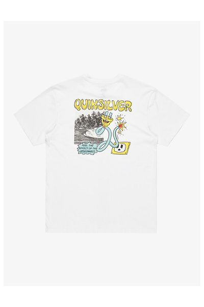 Quiksilver EQYZT08049-WBB0 Λευκό T-Shirt