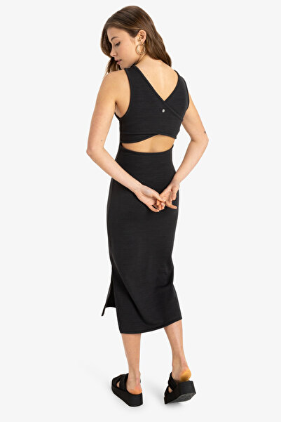 Roxy Midi Dress for Women - Polyester Elastane Blend Fabric [250 G/M]