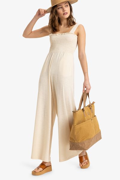 Roxy Dámský overal - Polyester Viskóza Elastan Blend Slub Jerse