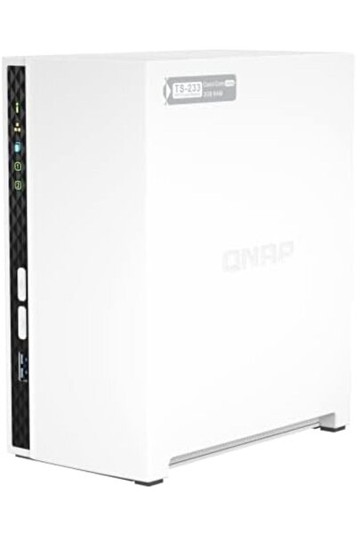 Qnap TS-233-US 2 Bay Affordable Desktop NAS with ARM Cortex-A55 Quad-core Processor and 2 GB DDR4 RA
