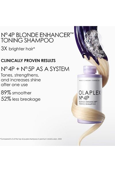 Olaplex Olaplex No. 4P Blonde Enhancer™ Toning Shampoo, 8.5 fl. oz.