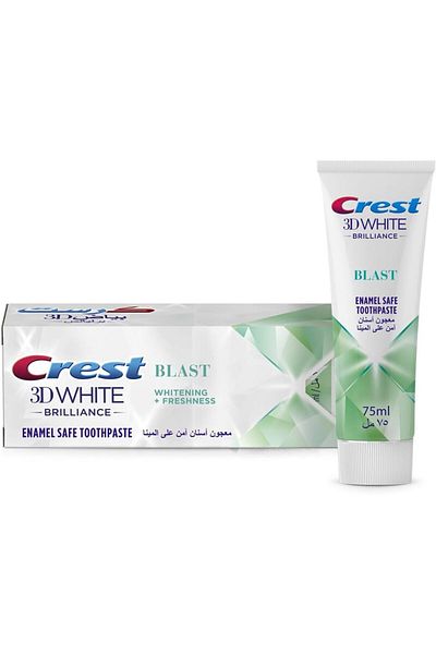CREST Crest 3D White Brilliance Blast, Whitening and Freshness Toothpaste, 75 ml