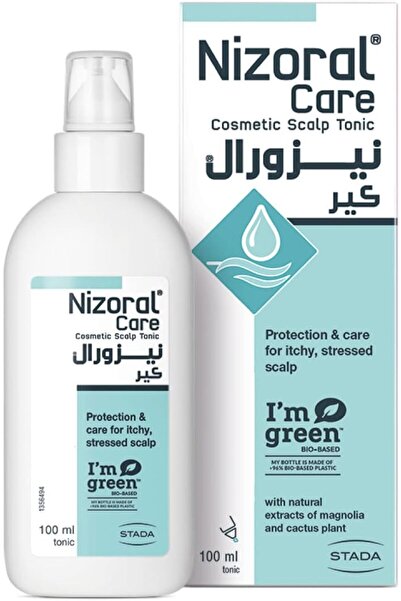 Nizoral تونيك للعناية بفروة الرأس - فروة الرأس المصابة بالحكة والتوتر 100 مل