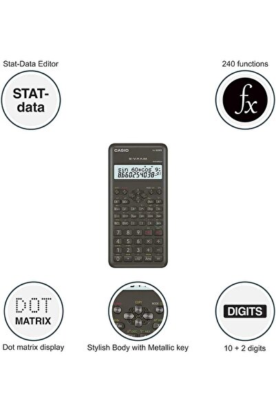 Casio الآلة الحاسبة العلمية FX-82MS-الإصدار الثاني