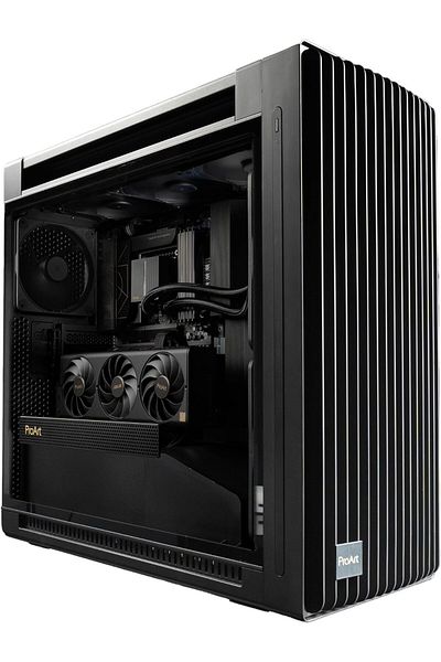 ASUS ProArt PA602 E-ATX Enclosure, 420mm Radiator Bracket, 140mm Fan and Two 200mm Fans Pre-Installe