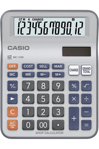 Casio Casio Mc 12M 12 Digit Desktop Calculator