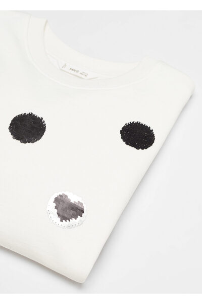 MANGO Woman Kirik Beyaz  Kız Çocuk Sweatshirt 67084458