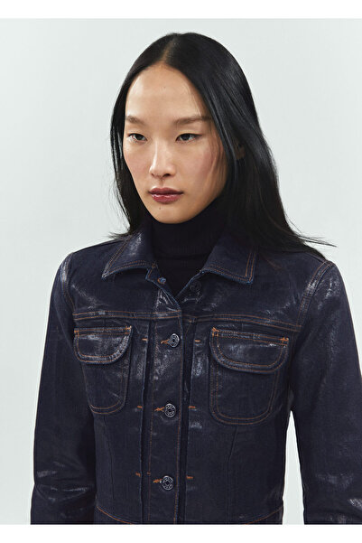 MANGO Woman Açik Denim Kadın  Ceket 67093697