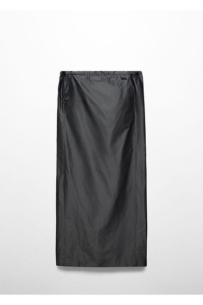 MANGO Woman Gray Women's Skirt 67073699