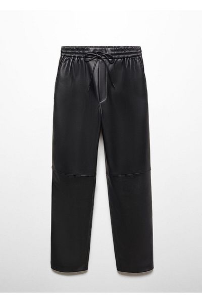 MANGO Women's Black Trousers -67190467