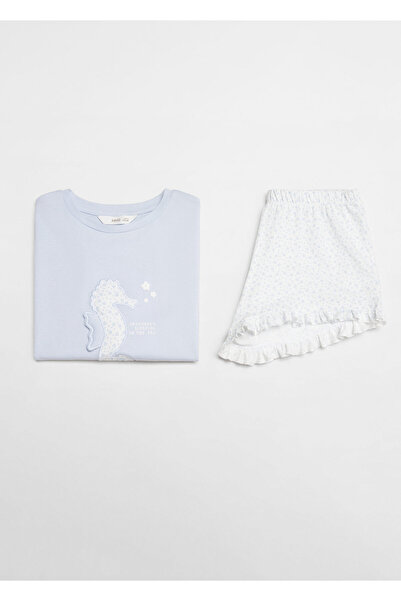 MANGO Woman Kız Çocuk Gök mavisi Pijama Altı 67036332