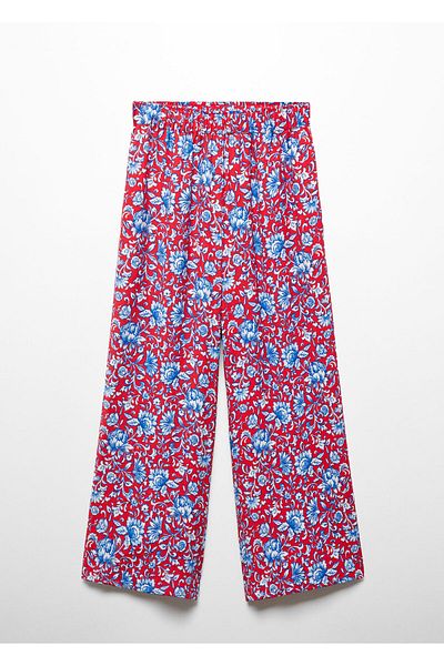 MANGO Red Women's Trousers 67038639