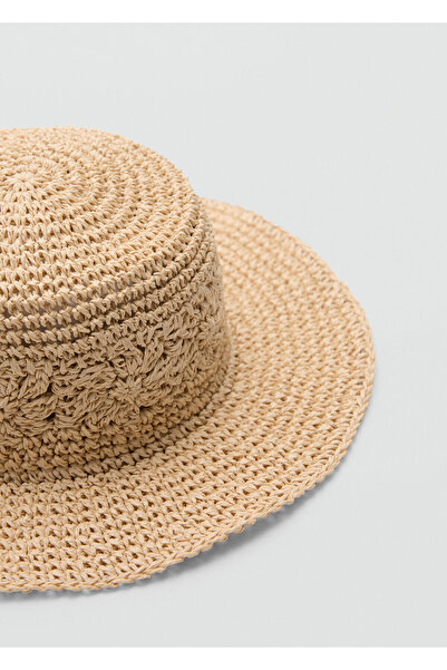 MANGO Woman Natürel Kadın  Şapka 77000200