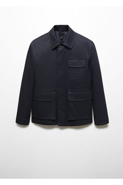 MANGO Ανδρικό μπουφάν Navy Blue 67044441