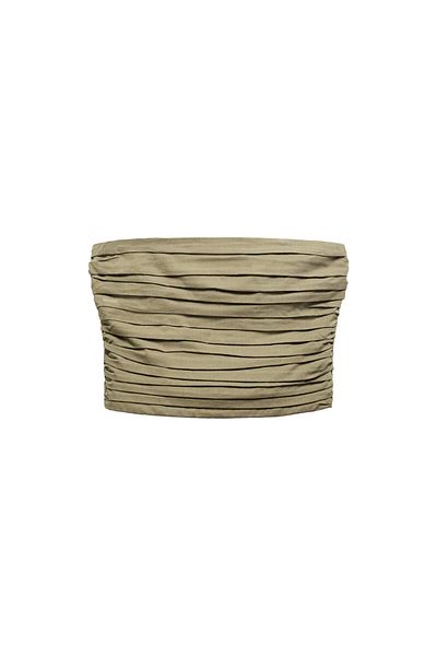 MANGO Bustieră pentru femei KHAKI 67055744