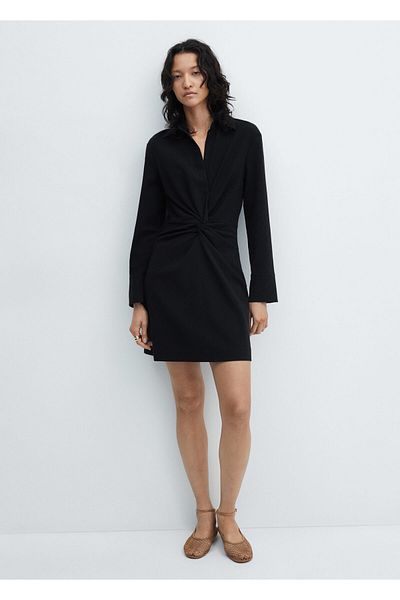 MANGO Woman Black Women's Dress 67955742