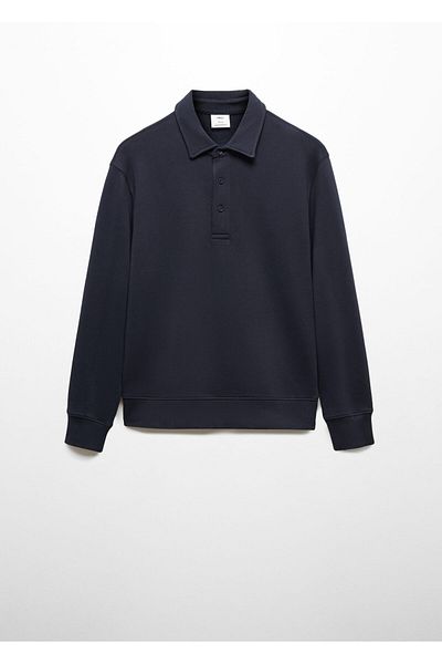 MANGO Woman Ανδρικό φούτερ Navy Blue 67094479