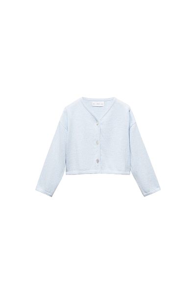 MANGO Blaue Strickjacke für Babys 67086028