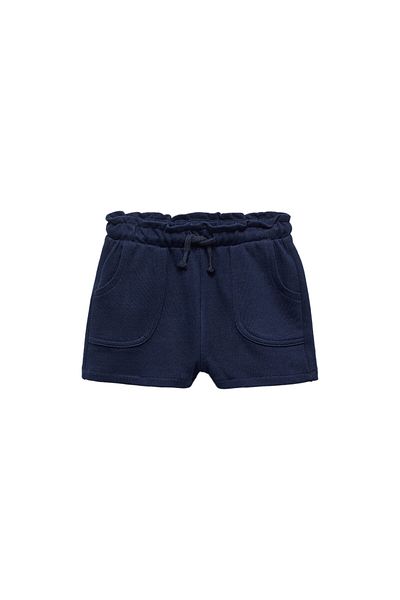 MANGO Woman Navy Blue Baby Girl Shorts & Bermuda 67036012
