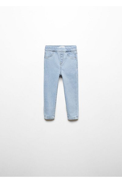 MANGO Woman Blugi Fetita Denim - Culoare Medie, Model67161009
