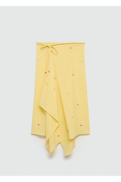 MANGO Pastel Sari Women's Skirt 67099226