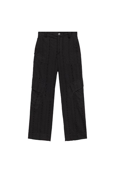 MANGO Woman Women's Black Pants 67079052