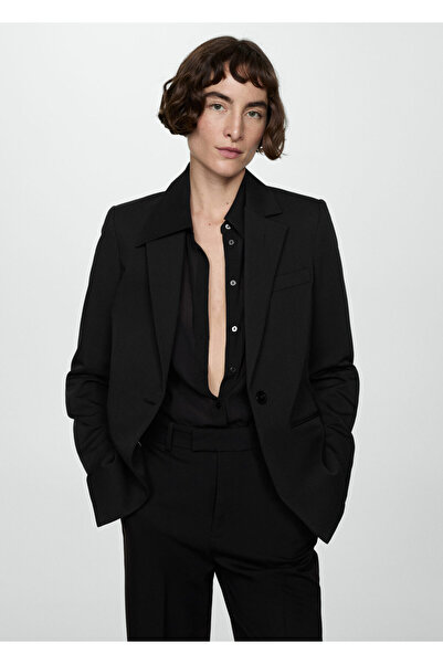 MANGO Woman Siyah Kadın  Pantolon 67160666