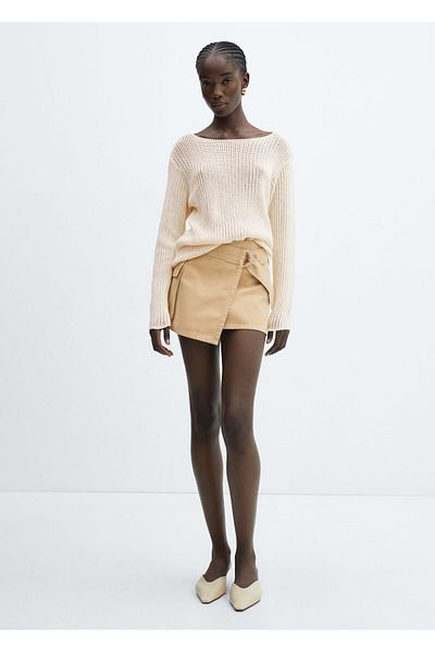 MANGO Woman Natural Women's Sweater 67095748