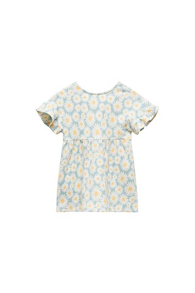 MANGO Woman Παστέλ πράσινο φόρεμα για κοριτσάκι 67056047