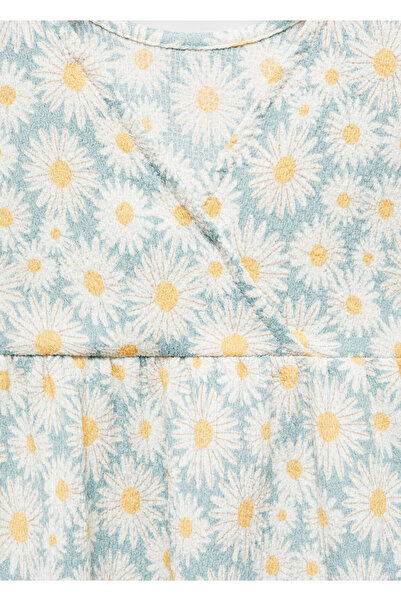 MANGO Woman Kız Bebek Pastel Yeşil Elbise 67056047