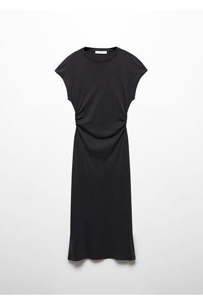 MANGO Dámské šaty Charcoal 67957135