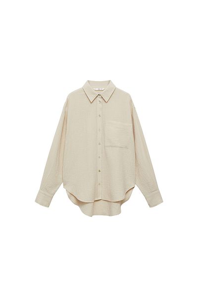 MANGO Přírodní dámská košile 67039033