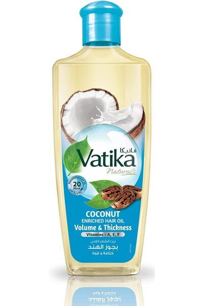 Vatika Naturals زيت شعر غني بجوز الهند - 300 مل | إكليل الجبل وفيتامين إي | ي...